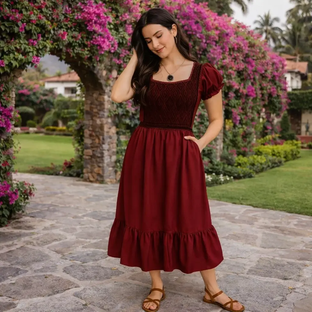  Vestido “Bruma Carmesí” (Grande)