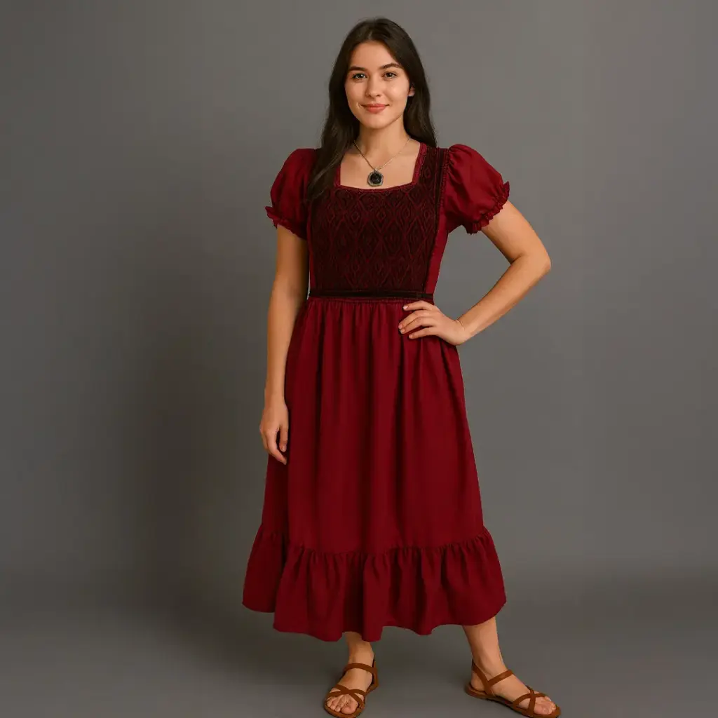  Vestido “Bruma Carmesí”