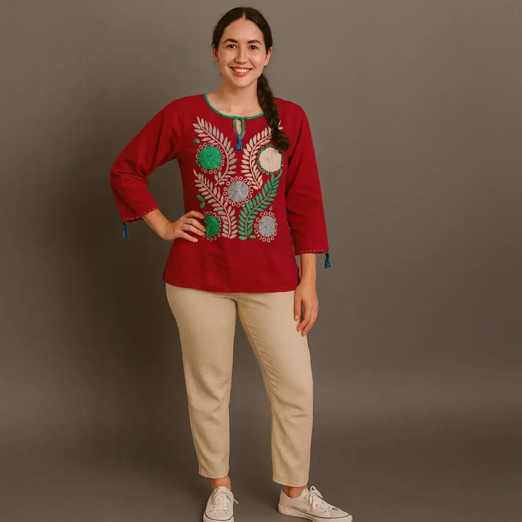 Blusa “Flores del Monte”