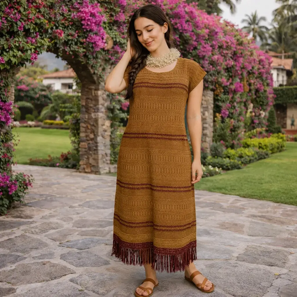 Vestido “Caminos del Telar” (Tierra Cálido)