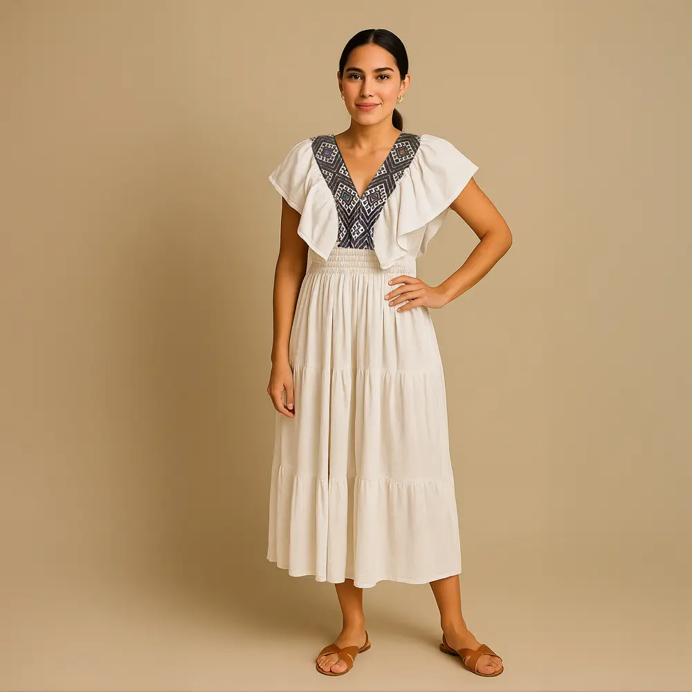 Vestido Alma Chiapaneca – Bordado telar de cintura