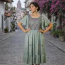 Vestido “Raíces del Alba” – Bordado artesanal de Chiapas