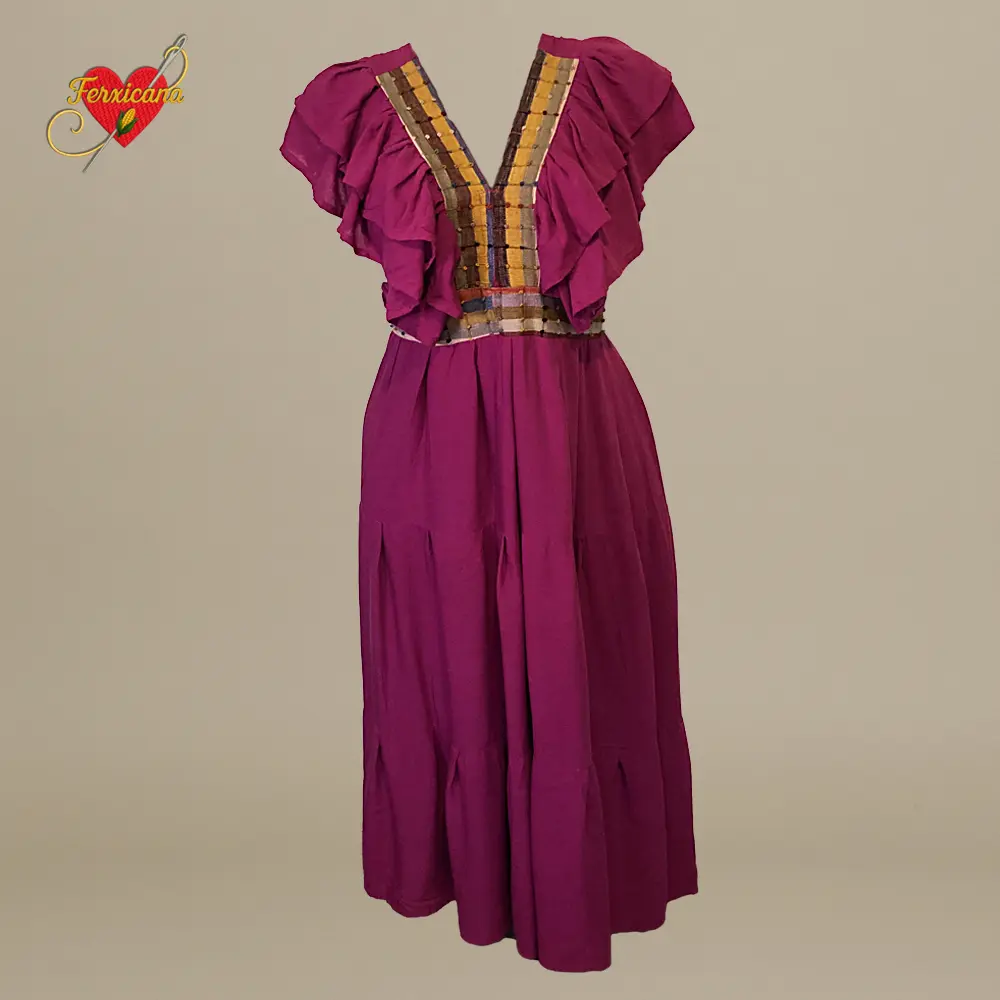 Vestido “Bugambilia de Nuditos” 