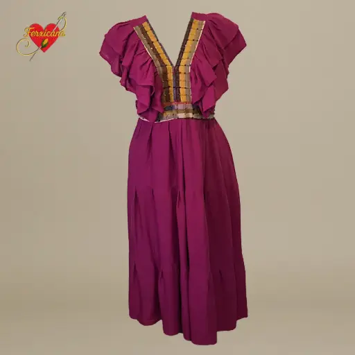 Vestido “Bugambilia de Nuditos” 