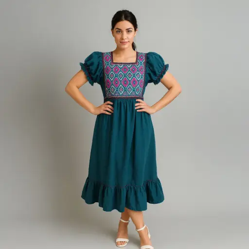 Vestido “Turquesa Ancestral”