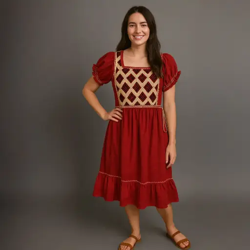 Vestido “Carmesí Milenario”