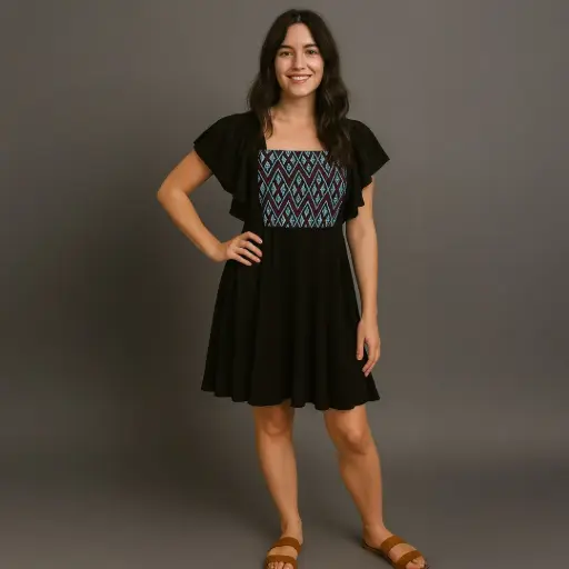 Vestido “Nocturno Zapoteca”